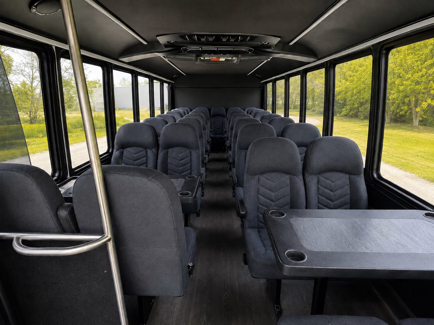 charter buses for wedding guests headed to venues on the tacoma waterfront
