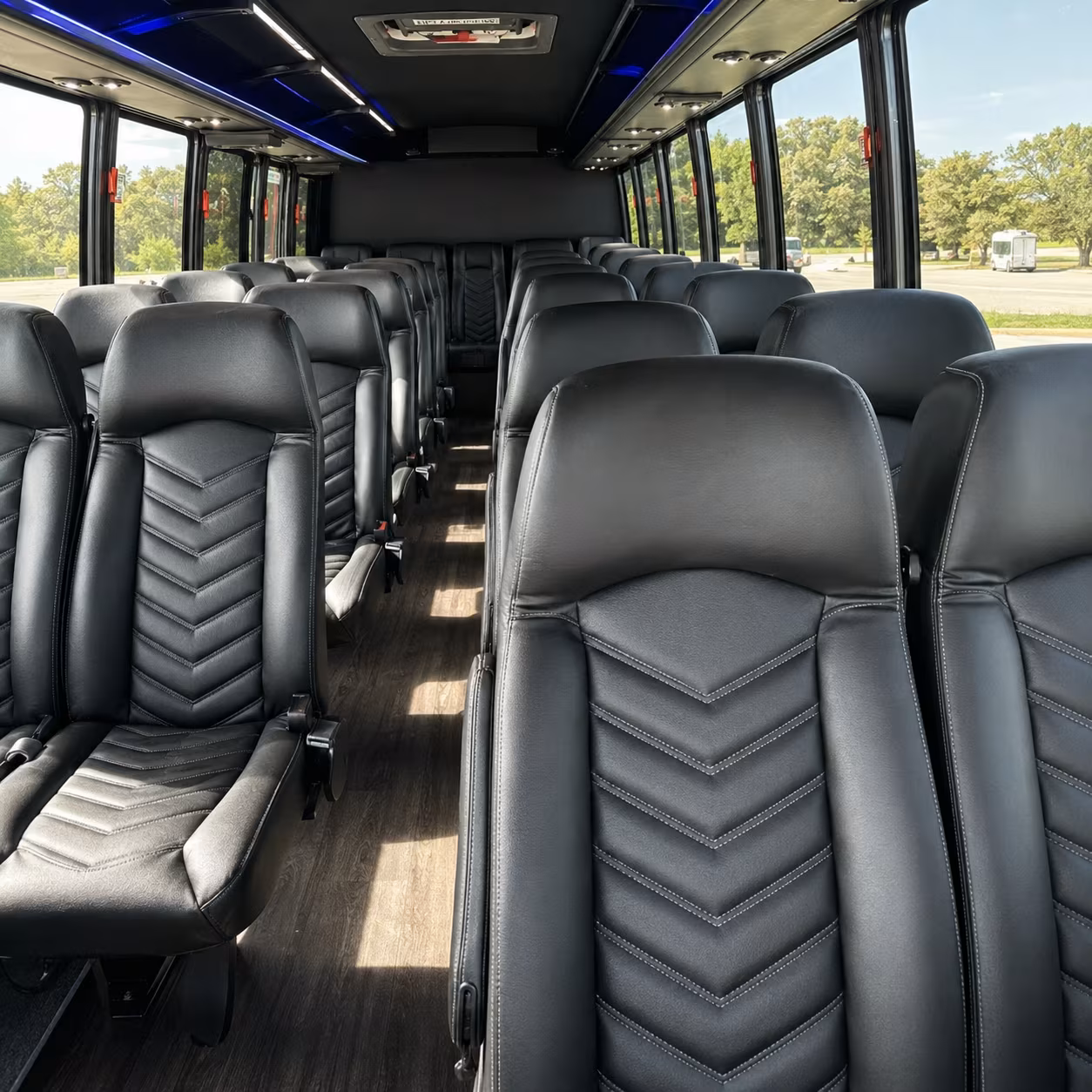 tacoma 25 passenger minibus interior