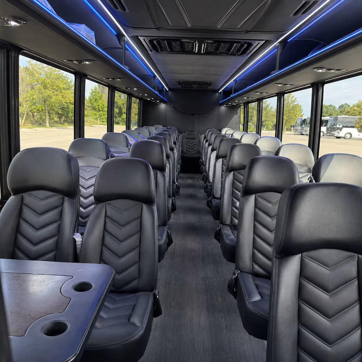 tacoma 28 passenger minibus inside