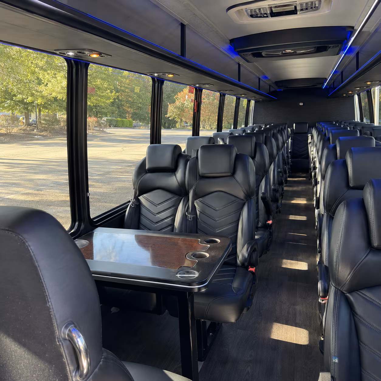 tacoma 28 passenger minibus interior