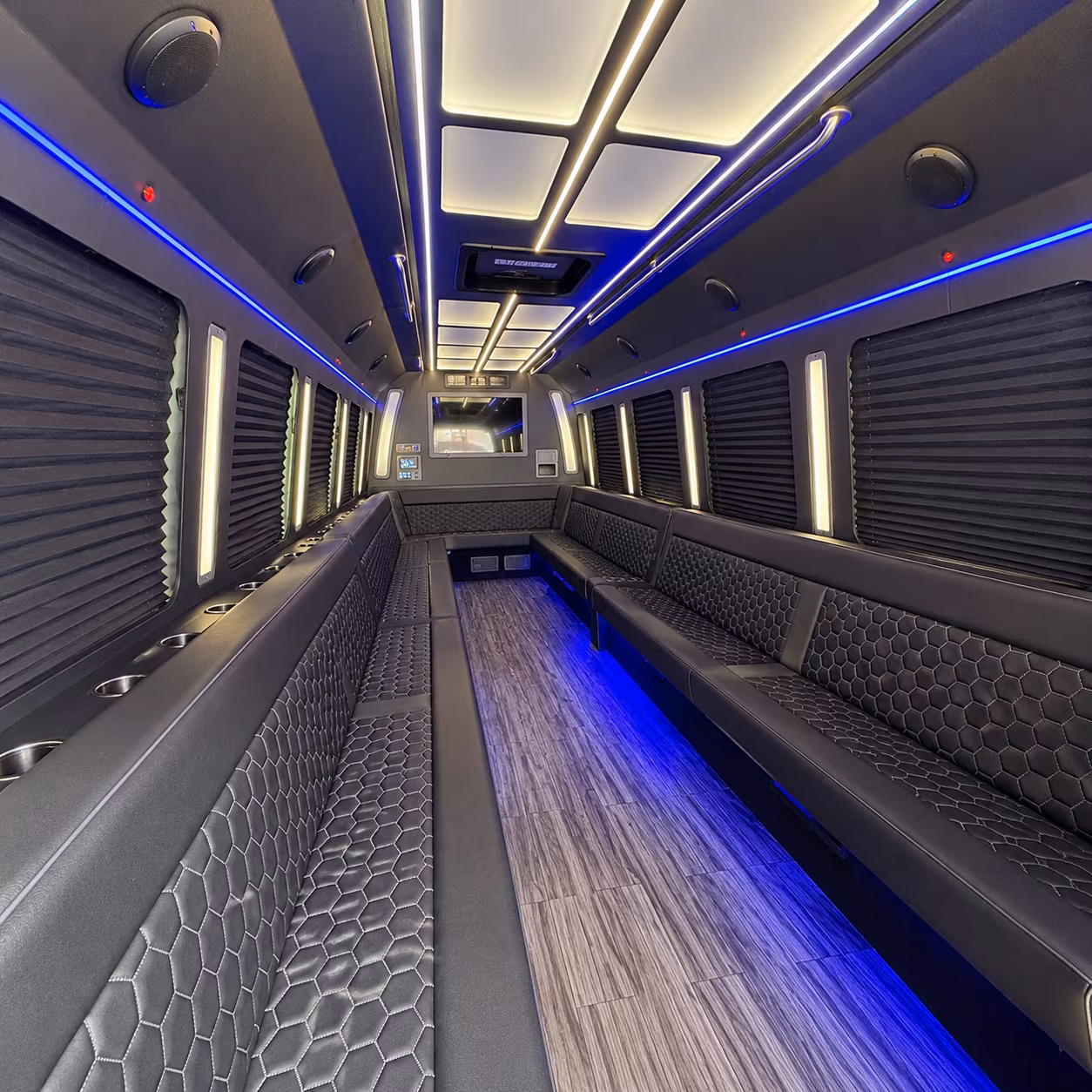 tacoma 30 passenger party bus interior