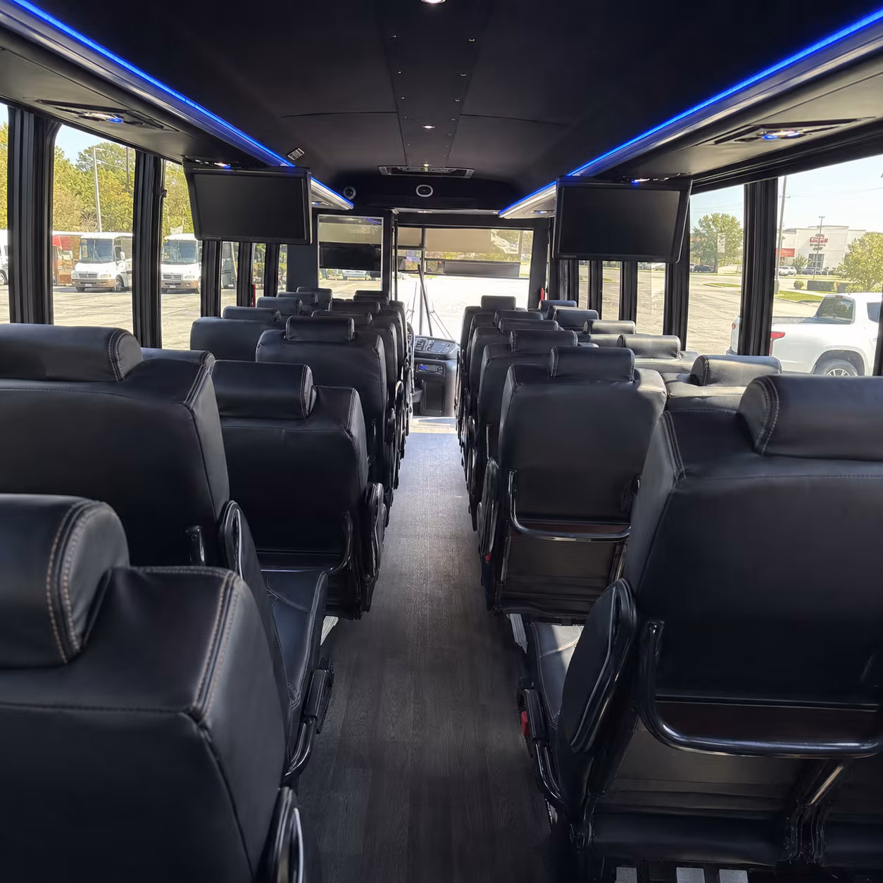 tacoma 35 passenger minibus interior